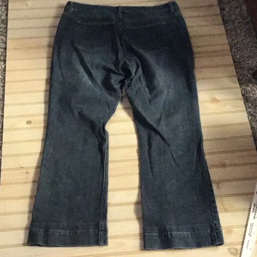 Land’s‎ End Dark Grey Gray Denim Jean Sz 14